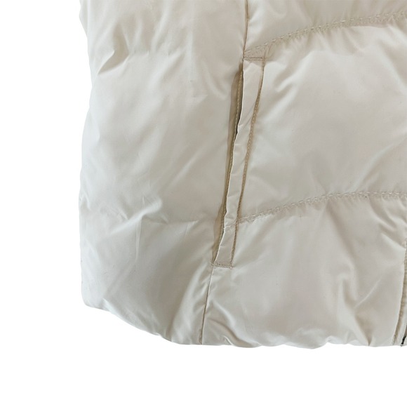 EDDIE BAUER Premium Goose Down Quilted‎ Puffer Vest • Women's XL • white - Picture 3 of 7